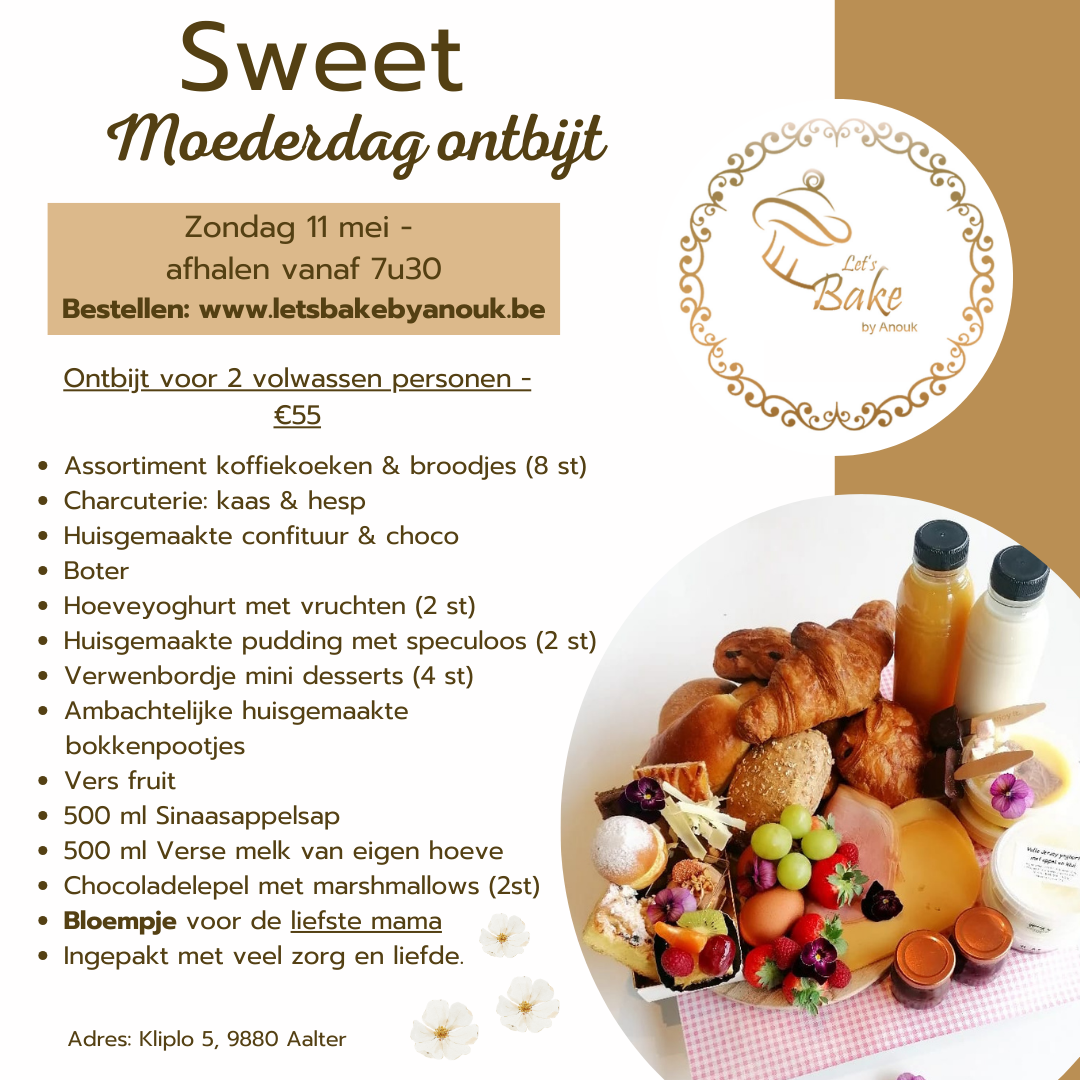 MoederdagONTBIJT Volwassenen 2 pers.