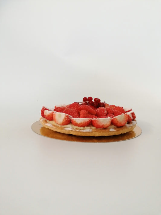 Bladerdeeg aardbei