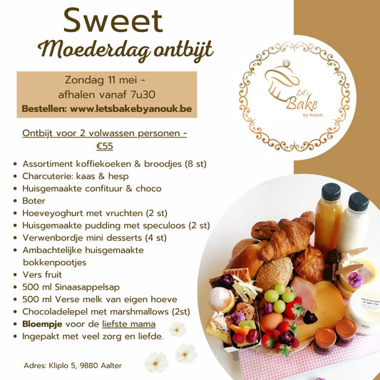 MoederdagONTBIJT Volwassenen 2 pers.