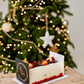 Buche witte chocolademousse met framboos