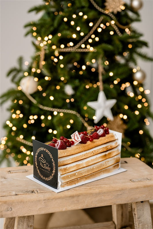 Slagroombuche met frambozen spécial